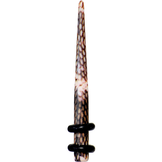 8 Gauge Blushing Snake Skin Acrylic Taper