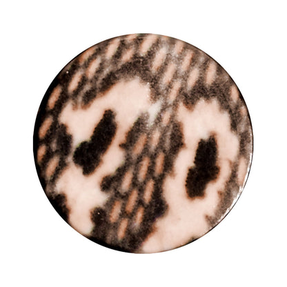 8 Gauge Blushing Snake Skin Acrylic Saddle Plug