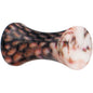 8 Gauge Blushing Snake Skin Acrylic Saddle Plug