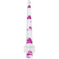 8 Gauge Clear Acrylic Glitter Purple Heart Confetti Taper
