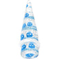 5/8 Clear Acrylic Glitter Blue Skull Confetti Taper