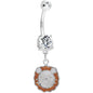 Crystalline Gem Lion Delight Belly Ring
