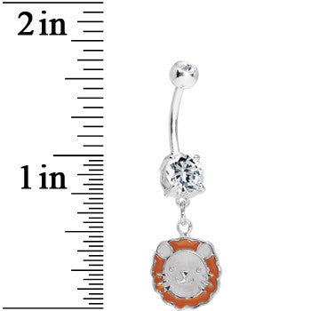 Crystalline Gem Lion Delight Belly Ring