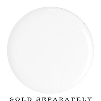 26mm Clear White Acrylic Mirror Split Saddle Plug