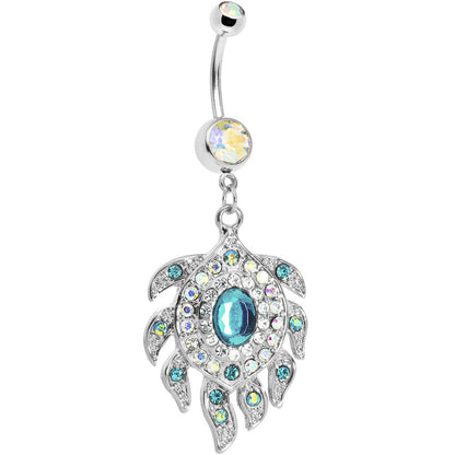 Aurora Gem Sea Flower Belly Ring