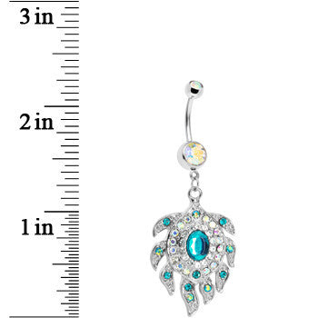 Aurora Gem Sea Flower Belly Ring