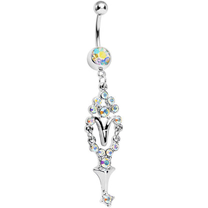 Aurora Courtly Grace Dangle Belly Ring