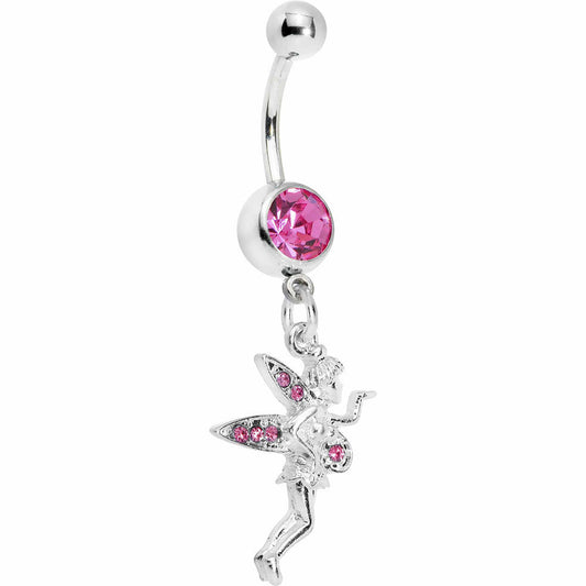 Pink Gem Wishful Fairy Belly Ring