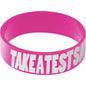 Pink White Take a Test, Save a Breast Awareness for Breast Cancer Bracelet