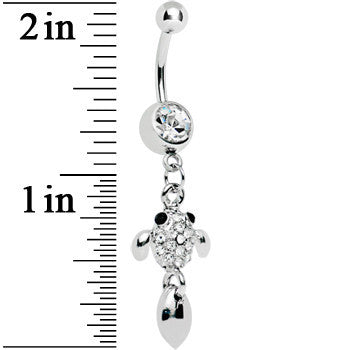 Crystalline Gem Sparkle Fish Dangle Belly Ring