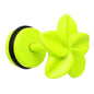 Light Green Neon Enamel Swirling Star Cheater Plug