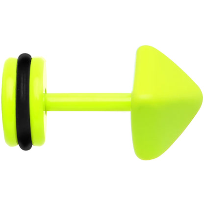 Light Green Neon Enamel Pyramid Cheater Plug