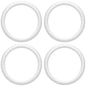 5/8 Clear Rubber O-Ring 4-Pack