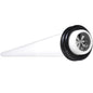 White Acrylic Grey Flashy Tire Rim Taper 2 Gauge to 20mm