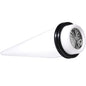 White Acrylic Grey Flashy Tire Rim Taper 2 Gauge to 20mm