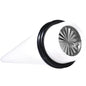 White Acrylic Grey Flashy Tire Rim Taper 2 Gauge to 20mm