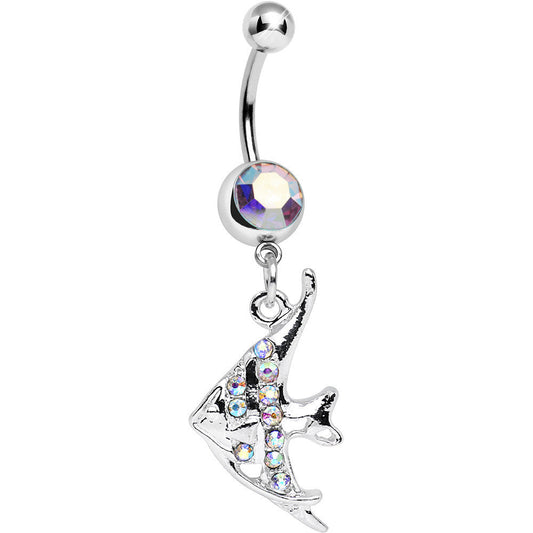 Aurora Gem Coral Reef Tropical Fish Dangle Belly Ring