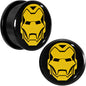 1 inch Licensed Iron Man Acrylic Screw Fit Plugs Set