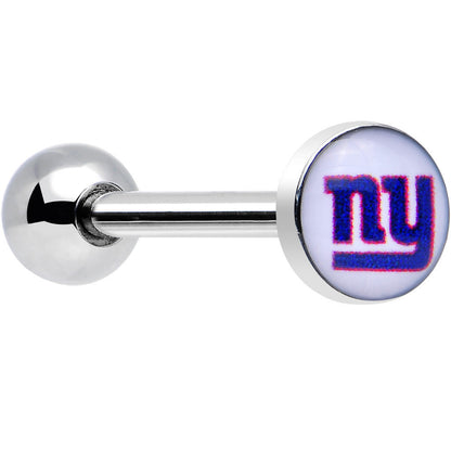 Officially Licensed NFL New York Giants Barbell Tongue Ring