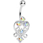 Aurora Gem Lovely in Lace Heart Belly Ring