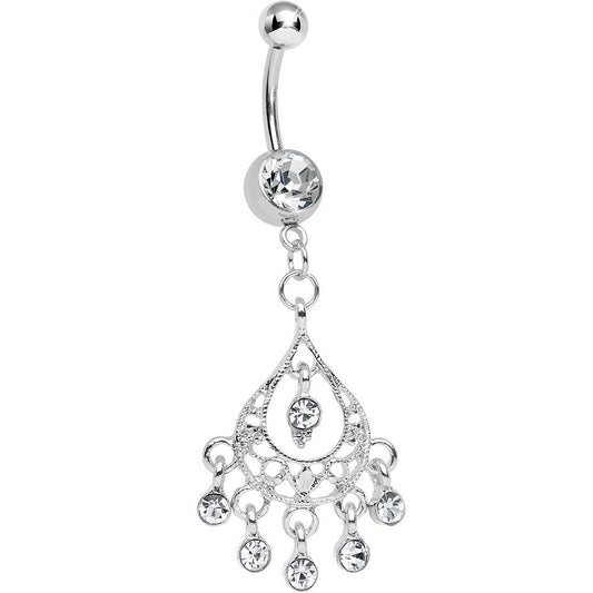 Clear Gem Aristocratic Grandeur Chandelier Belly Ring