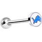 Officially Licensed NFL Detroit Lions Barbell Tongue Ring