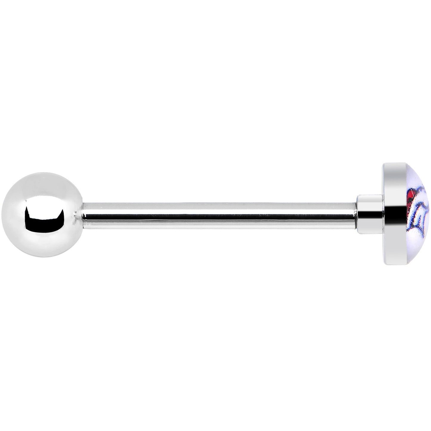 Officially Licensed NFL Denver Broncos Barbell Tongue Ring