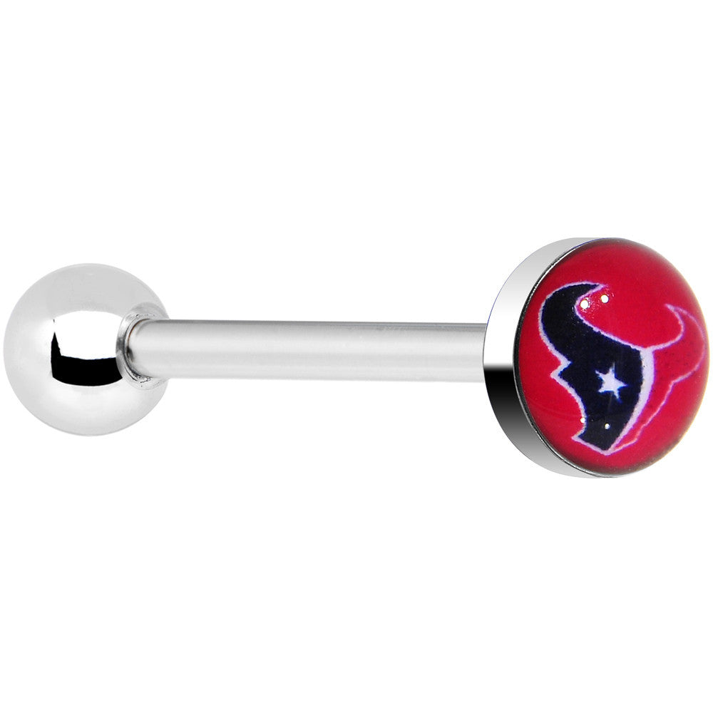 Officially Licensed NFL Houston Texans Barbell Tongue Ring