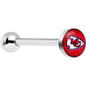 Officially Licensed Kansas City Chiefs Barbell Tongue Ring