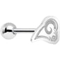 Officially Licensed St. Louis Rams Cut Out Barbell Tongue Ring