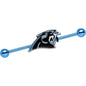 Officially Licensed Carolina Panthers Logo Industrial Barbell 38mm