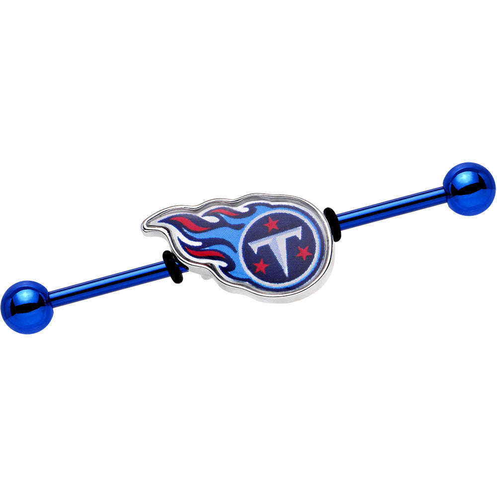 Officially Licensed Tennessee Titans Logo Industrial Barbell 38mm