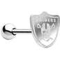 Officially Licensed Oakland Raiders Barbell Tongue Ring