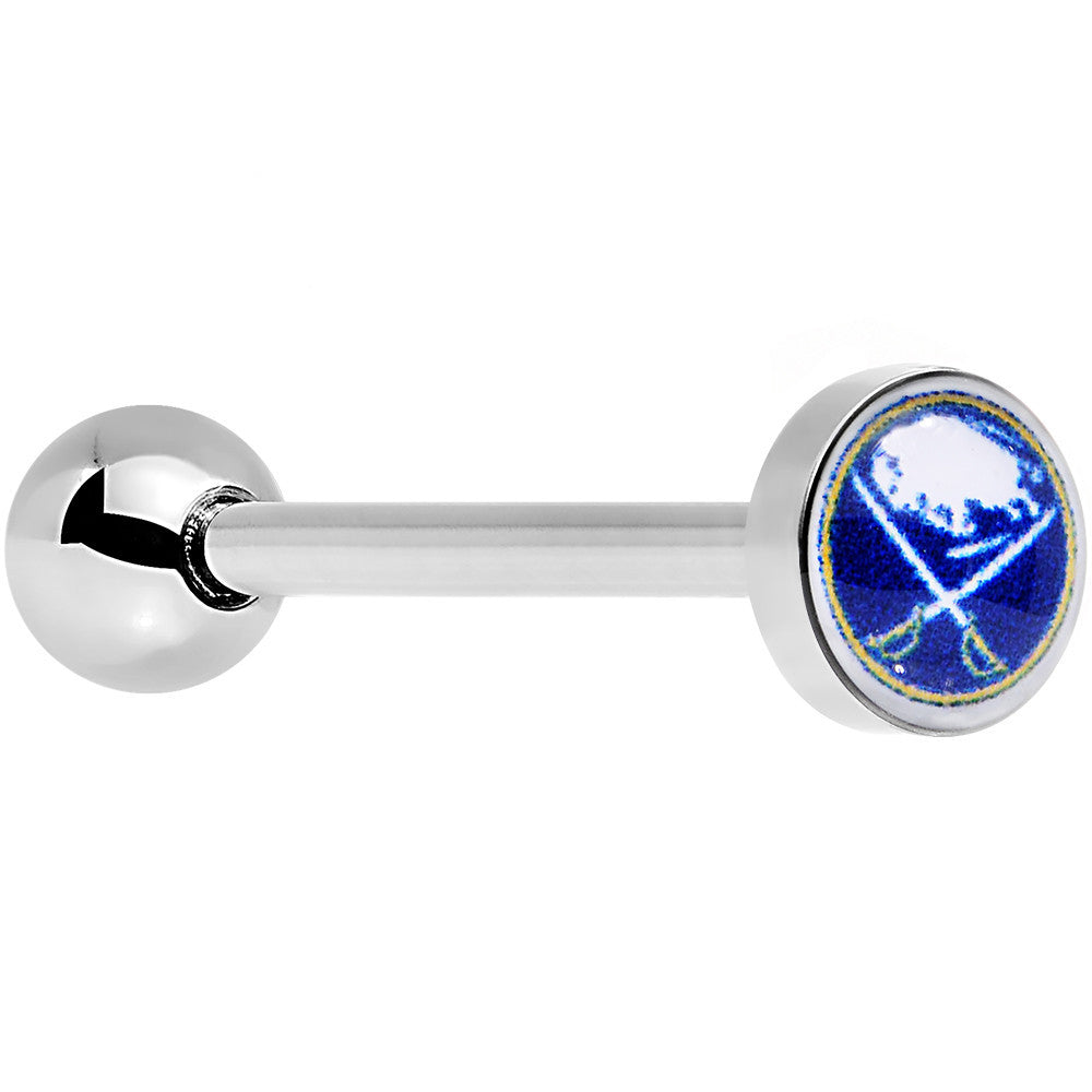 Officially Licensed NHL Buffalo Sabres Logo Tongue Ring