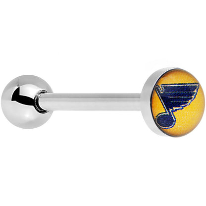 Officially Licensed NHL Steel St Louis Blues Barbell Tongue Ring