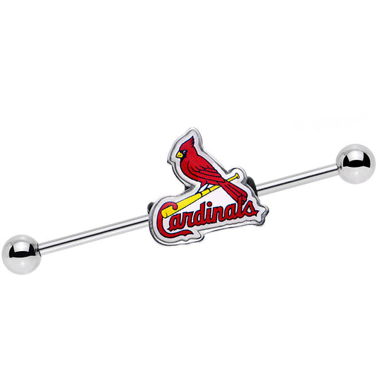 14 Gauge Licensed MLB Steel St Louis Cardinals Industrial Barbell 38mm