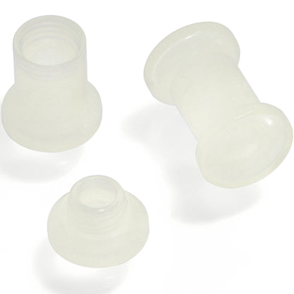2 in 1 Glow in Dark Interchangeable Screw Fit Plug and Taper Set