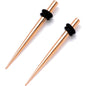 Rose Gold Tone Anodized Titanium Micro Taper Straight Plug Set 14 Gauge to 8 Gauge