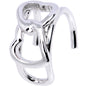 Heart to Heart Linked Infinity Heart Ear Cuff