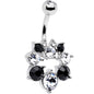 Black Clear Gem Heavenly Halo Belly Ring