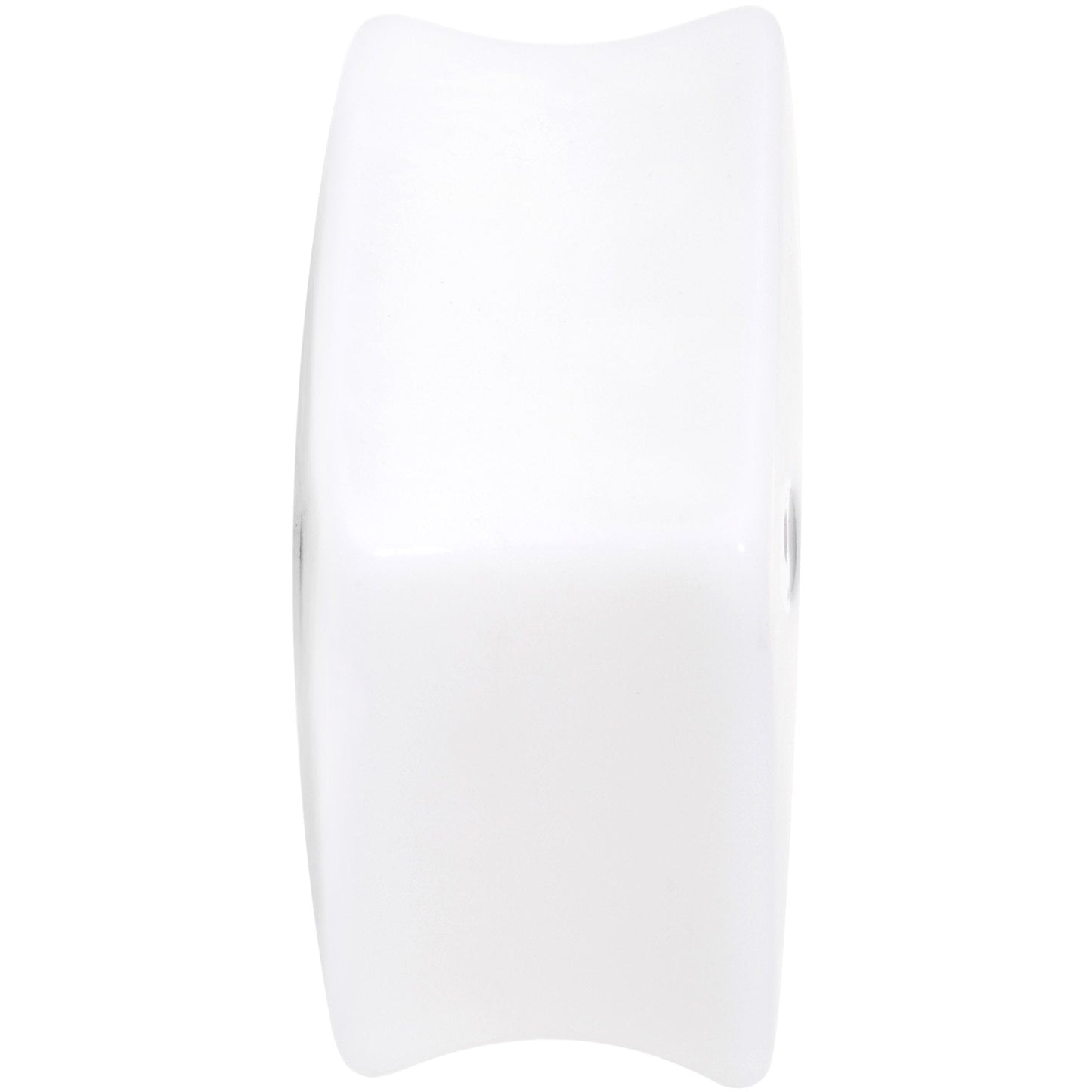 White Acrylic Square Shaped Lucky 7 Dice Saddle Plug Set 22mm to 32mm