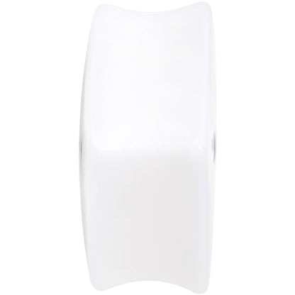 White Acrylic Square Shaped Lucky 7 Dice Saddle Plug Set 22mm to 32mm