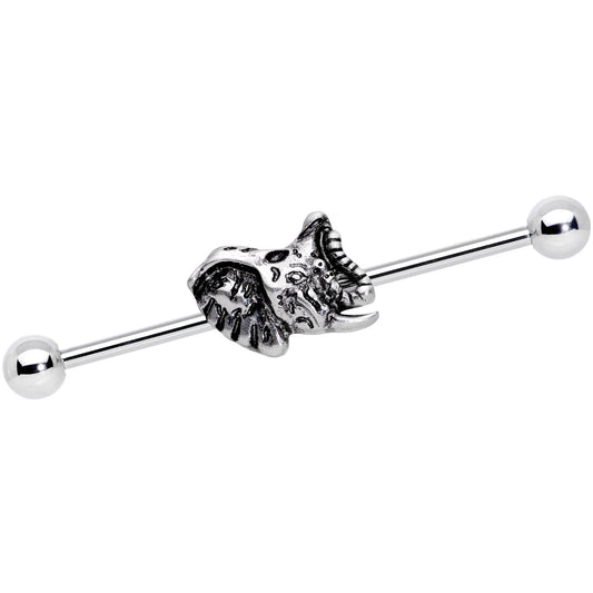 14 Gauge Natures Own Design Elephant Industrial Barbell 38mm