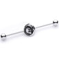 14 Gauge Celestial Embrace Industrial Barbell 38mm