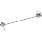 14 Gauge Clear Gem Under Lock and Key Industrial Barbell 38mm