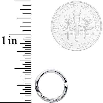 16 Gauge 3/8 A Simple Twist Septum Closure Ring