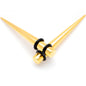 Gold Tone Anodized Straight Taper Set Available in Sizes  12 Gauge to 00 Gauge