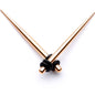 Rose Gold Tone Anodized Straight Taper Set Available in Sizes  14 Gauge to 00 Gauge