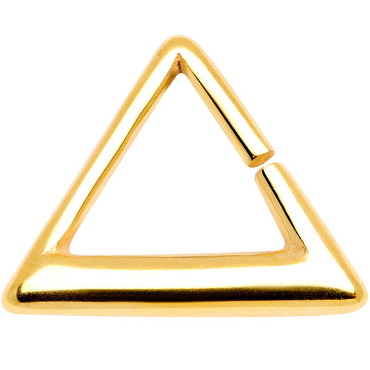 16 Gauge 5/16 Gold Tone Triangle Cartilage Tragus Daith