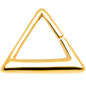 16 Gauge 5/16 Gold Tone Triangle Cartilage Tragus Daith